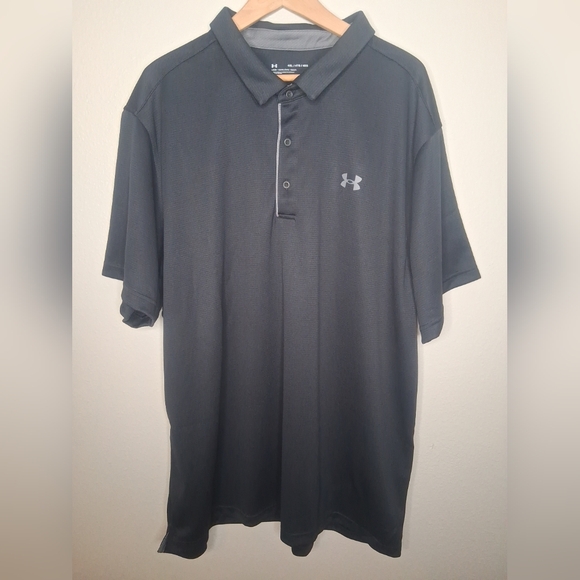Under Armour Men's Tech Polo Shirt Black Classic 4XL - Picture 4 of 16
